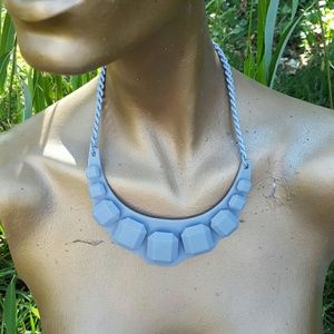 Modern "Gemstone" Gray Necklace